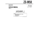 Sony ZS-M50 (serv.man2) Service Manual
