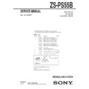 Sony ZS-PS55B Service Manual