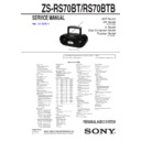 Sony ZS-RS70BT, ZS-RS70BTB Service Manual