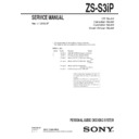 Sony ZS-S3IP Service Manual