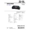 Sony ZS-Y2L Service Manual