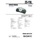 Sony ZS-Y3L Service Manual