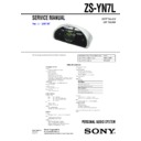 Sony ZS-YN7L Service Manual