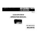 Sony CCD-CR1, CCD-CR1E (serv.man3) Service Manual
