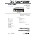 Sony CDC-R30MP, CDC-X30MP Service Manual