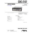 Sony CDC-Z137 Service Manual