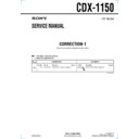 Sony CDX-1150 (serv.man4) Service Manual
