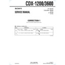 Sony CDX-1200, CDX-3600 (serv.man3) Service Manual