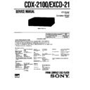 Sony CDX-2100, EXCD-21 Service Manual