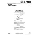 Sony CDX-2100 (serv.man2) Service Manual