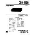 Sony CDX-2100 Service Manual