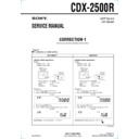Sony CDX-2500R (serv.man2) Service Manual