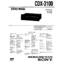 Sony CDX-3100 Service Manual