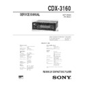 Sony CDX-3160 Service Manual