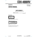 Sony CDX-4000RV (serv.man2) Service Manual