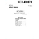 Sony CDX-4000RV (serv.man3) Service Manual