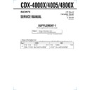Sony CDX-4000X, CDX-4005, CDX-4800X (serv.man2) Service Manual