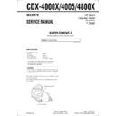 Sony CDX-4000X, CDX-4005, CDX-4800X (serv.man3) Service Manual