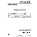 Sony CDX-415RF Service Manual