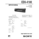 Sony CDX-4180 Service Manual
