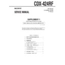 Sony CDX-424RF (serv.man2) Service Manual