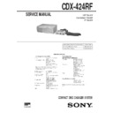 Sony CDX-424RF Service Manual
