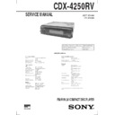 cdx-4250rv service manual