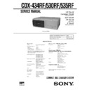 Sony CDX-434RF, CDX-530RF, CDX-535RF Service Manual