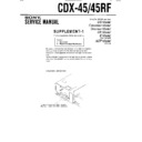 Sony CDX-45, CDX-45RF (serv.man2) Service Manual