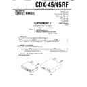 Sony CDX-45, CDX-45RF (serv.man3) Service Manual