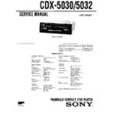 Sony CDX-5030, CDX-5032 Service Manual