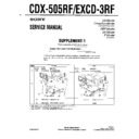 Sony CDX-505RF, EXCD-3RF (serv.man2) Service Manual