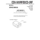 cdx-505rf, excd-3rf (serv.man5) service manual