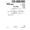 cdx-5090, cdx-5092 service manual