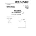 Sony CDX-51, CDX-51RF (serv.man5) Service Manual