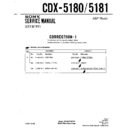 Sony CDX-5180, CDX-5181 (serv.man4) Service Manual
