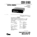 Sony CDX-5180 Service Manual