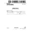 Sony CDX-5180RDS, CDX-5181RDS (serv.man4) Service Manual