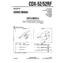 Sony CDX-52, CDX-52RF (serv.man4) Service Manual