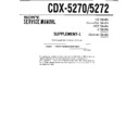 Sony CDX-5270, CDX-5272 (serv.man2) Service Manual