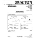 Sony CDX-5270, CDX-5272 (serv.man4) Service Manual
