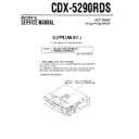 Sony CDX-5290RDS (serv.man2) Service Manual