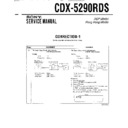Sony CDX-5290RDS (serv.man3) Service Manual