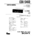 Sony CDX-5460 Service Manual