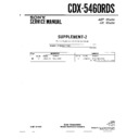 Sony CDX-5460RDS (serv.man3) Service Manual