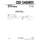Sony CDX-5460RDS (serv.man4) Service Manual