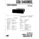 Sony CDX-5460RDS Service Manual