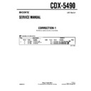 Sony CDX-5490 Service Manual