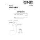 Sony CDX-60X (serv.man2) Service Manual