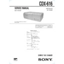 Sony CDX-616 (serv.man2) Service Manual